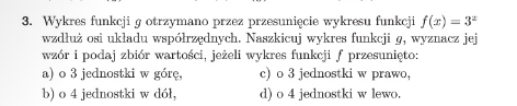 1.4 Przekształcenia wykresu funkcji wykładniczej zadanie 3